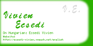 vivien ecsedi business card